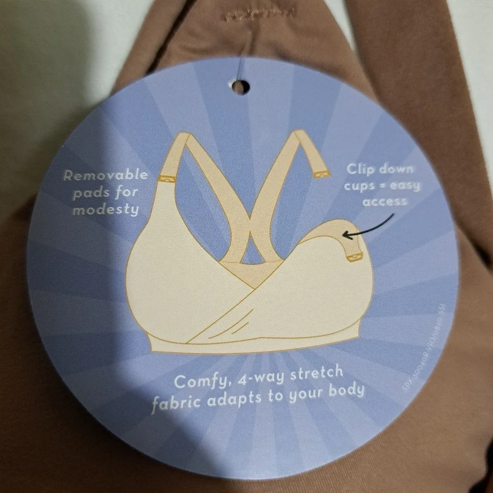 SPANX Women's Bra-Llelujah Mama Nursing Bra Cafe au lait L/G - Picture 8 of 15